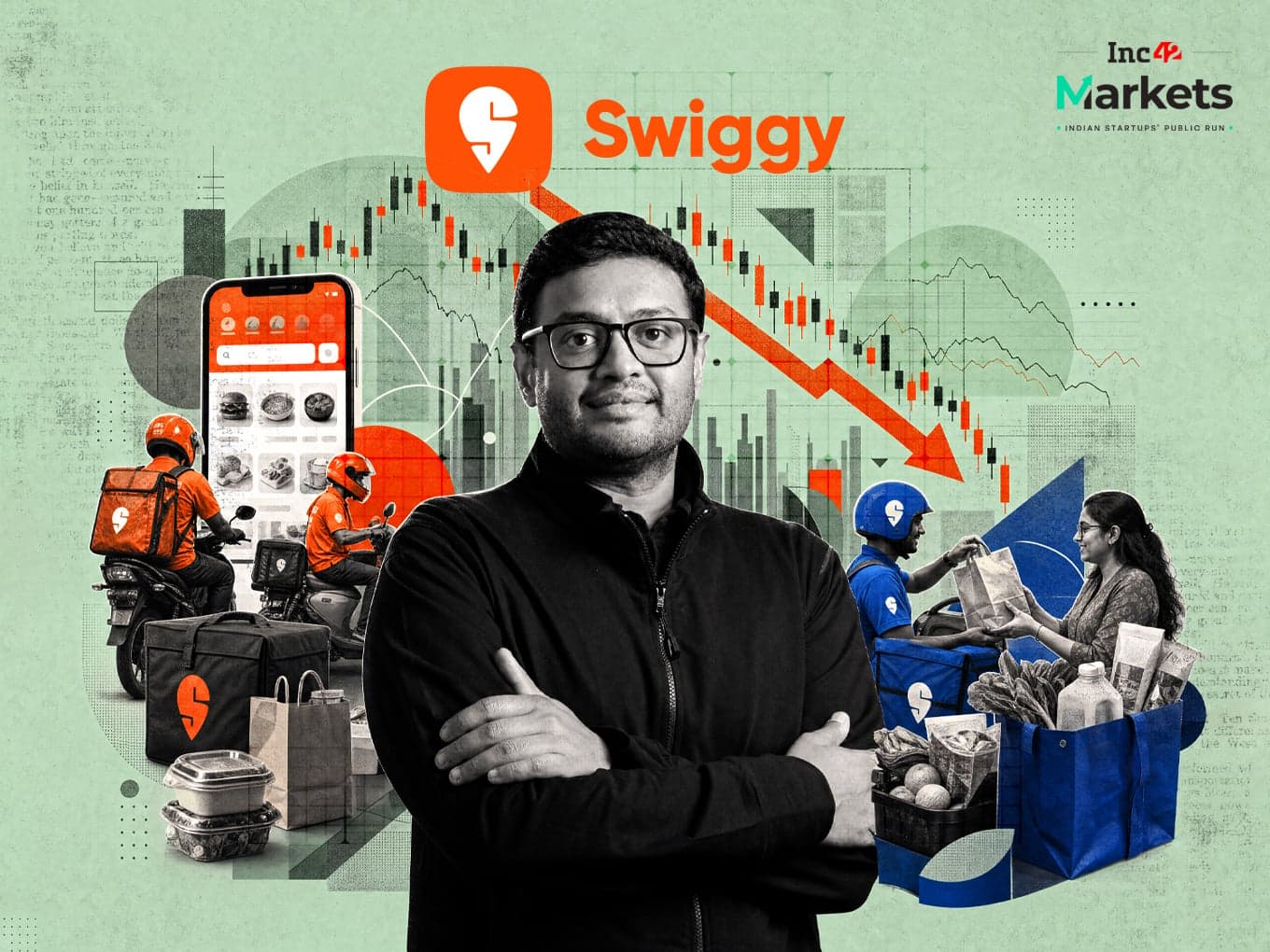 Cover image for Swiggy Q2: Loss Narrows 16% YoY To ₹922 Cr, Revenue Jumps 36%