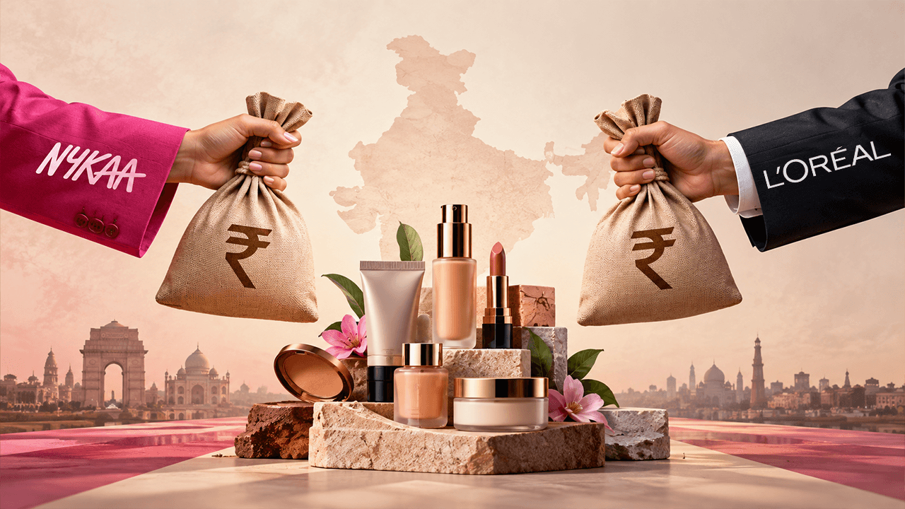 Cover image for Nykaa and L’Oréal’s venture fund BOLD join hands to invest in Indian beauty startups