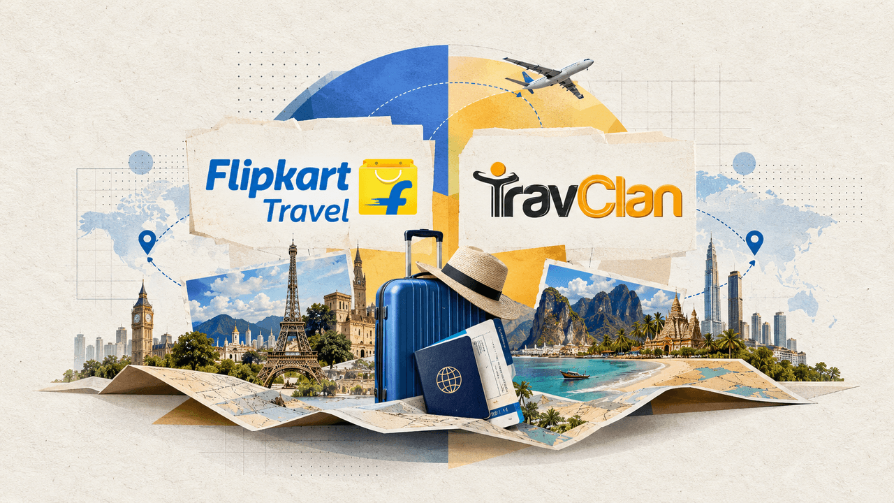 Cover image for Flipkart picks minority stake in TravClan to expand international travel offerings