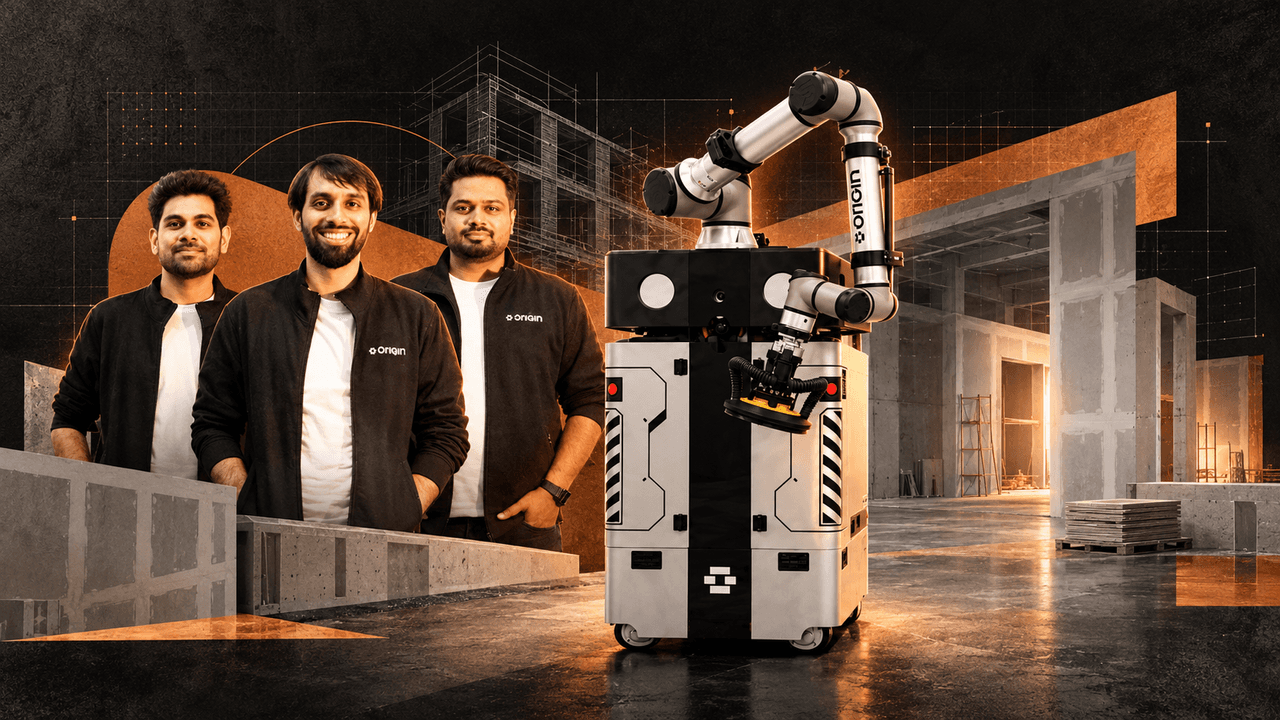 Cover image for Construction robotics startup Origin raises $20 Mn led by Accel, Zacua Ventures