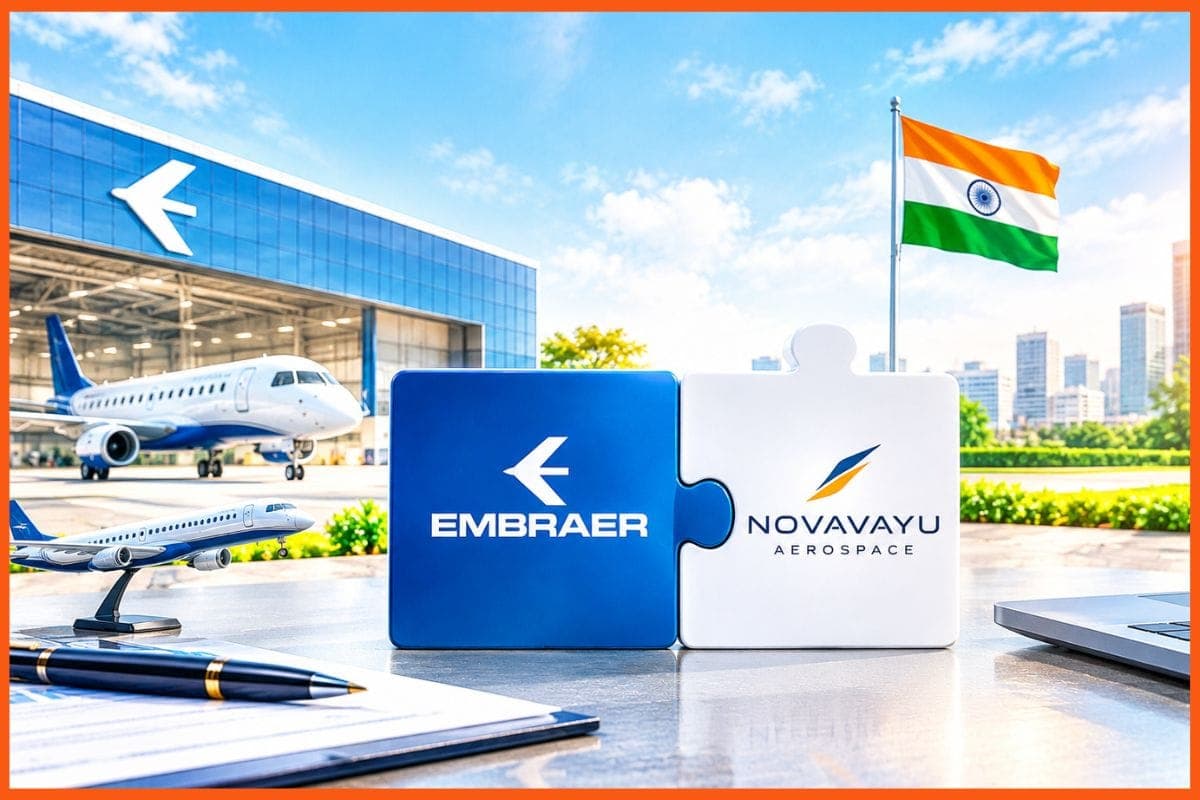 Cover image for Embraer Expands India Presence, Acquires 51% Stake in Novavayu Aerospace