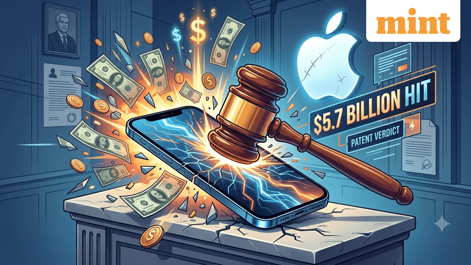 Cover image for Apple faces $5.7 billion hit over tech that makes iPhones ‘tap’ back - All you need to know