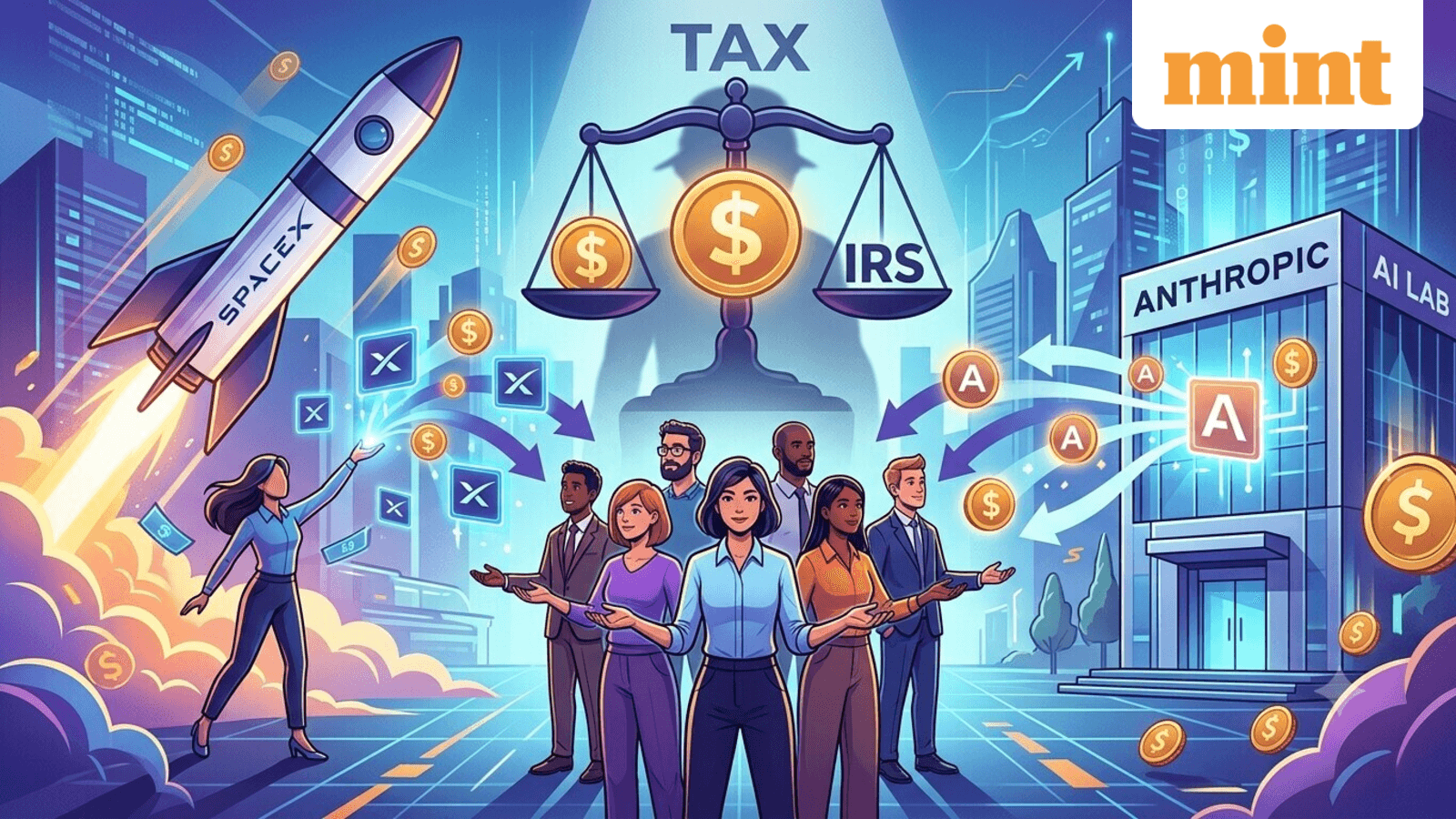 Cover image for Elon Musk’s $10.5 bn SpaceX giveaway, Anthropic’s 5% share fund: How will gifts work? Who pays tax? Scenarios explained