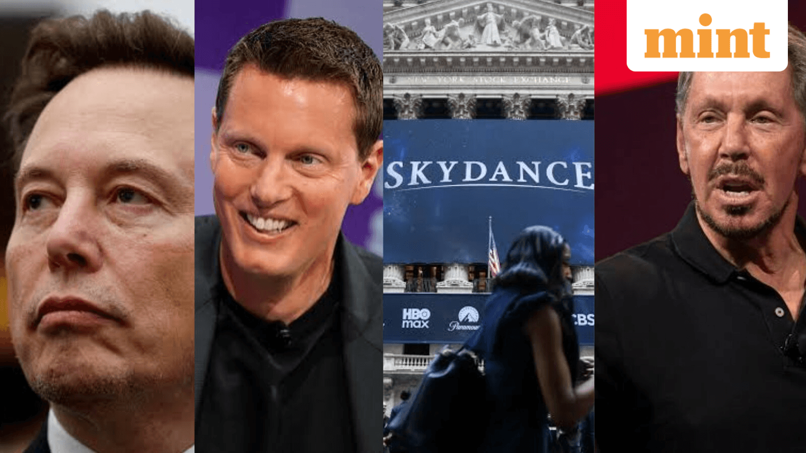 Cover image for Musk invests $1 bn in David Ellison's Skydance; here's how his father, Oracle co-founder Larry Ellison, figures in deal